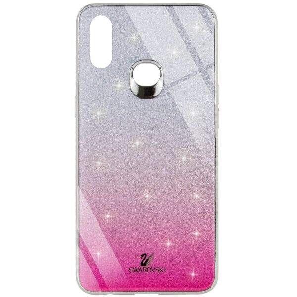 

TPU+Glass чехол Swarovski для Samsung Galaxy A10s Малиновый (is_00000033118_3)