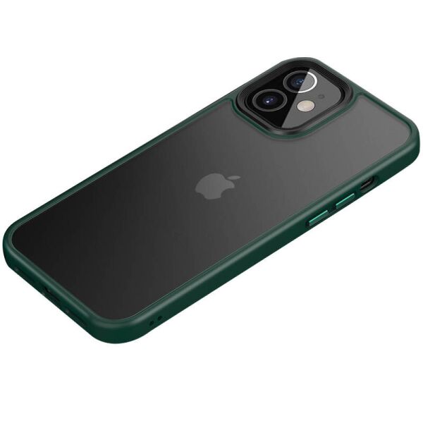 

TPU+PC чехол Metal Buttons для Apple iPhone 12 mini (5.4") Темно-зеленый (is_00000039992_3)
