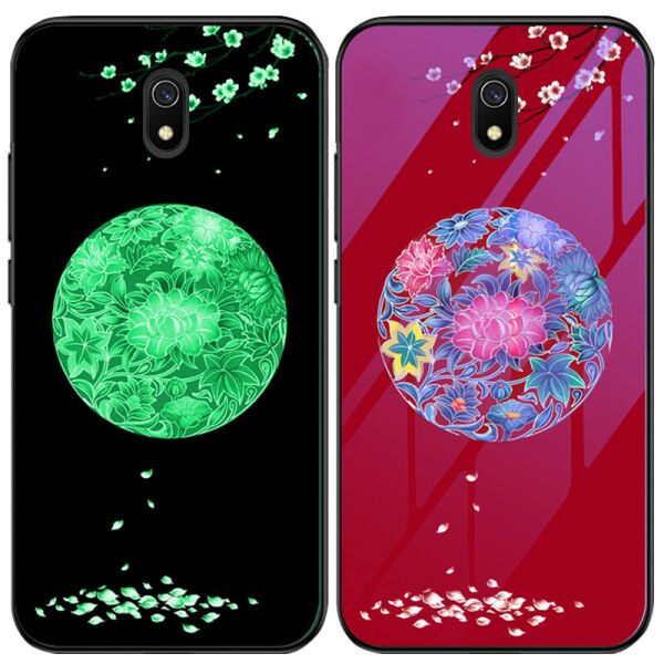 

TPU+Glass чехол светящийся в темноте для Xiaomi Redmi 8a Цветное плетение / Красный (is_00000033171_3)