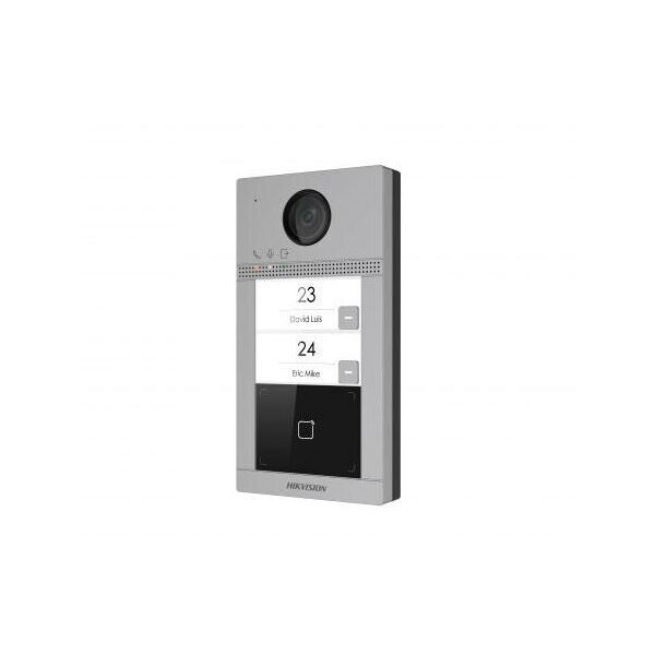 

2 Мп IP вызывная панель на 2 абонента c ИК подсветкой и Wi-Fi Hikvision DS-KV8213-WME1/Flush