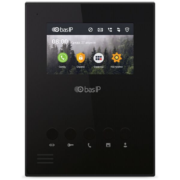

IP видеодомофон Bas-IP AU-04LA Black