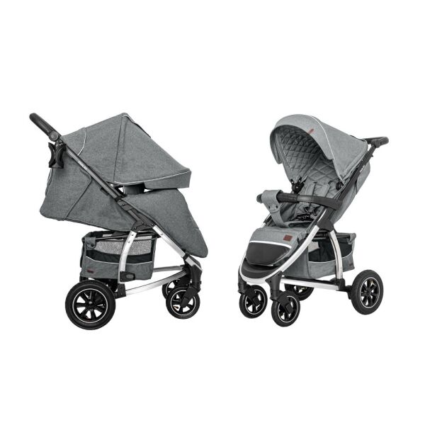 

Коляска прогулочная Carrello Vista CRL-5511 Shark Gray в льне +дождевик
