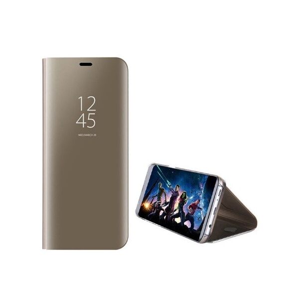 

Чехол-книжка Mirror для Huawei P Smart Plus зеркальный Золотой