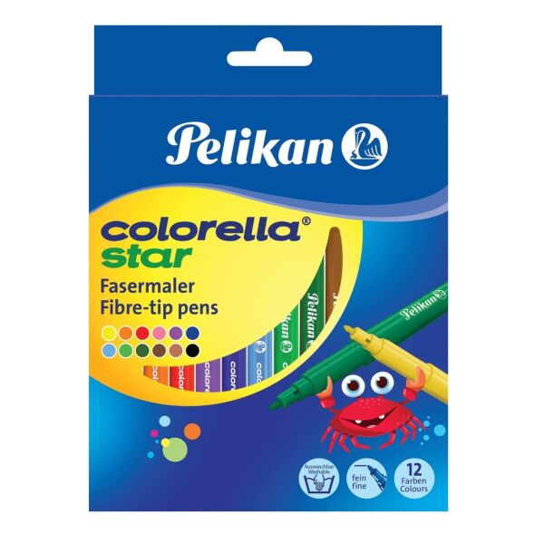 

Фломастери Pelikan Colorella Star 12 кольорів коробка