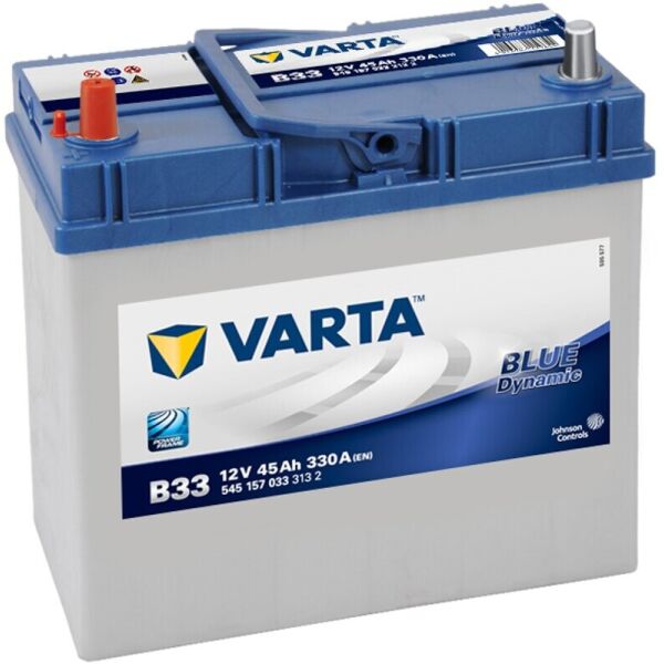 

Автомобильный аккумулятор Varta Blue Dynamic B33 45 A-h 330 A Asia тонкие клеммы, (545157033)