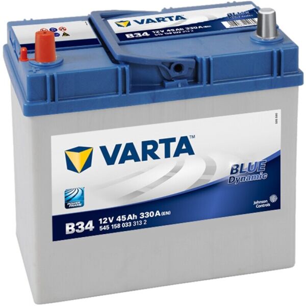 

Автомобильный аккумулятор Varta Blue Dynamic B34 45 A-h 330 A Asia, (545158033)