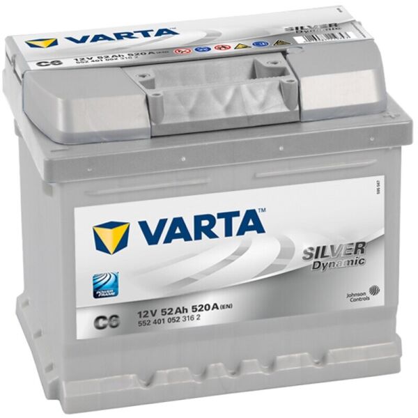 

Автомобильный аккумулятор Varta Silver Dynamic C6 52 A-h 520 A (552401052)