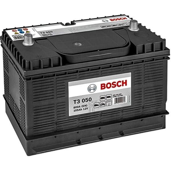 

Автомобильный аккумулятор Bosch T3 050 105 Ah 800 A Asia, (0092T30500)