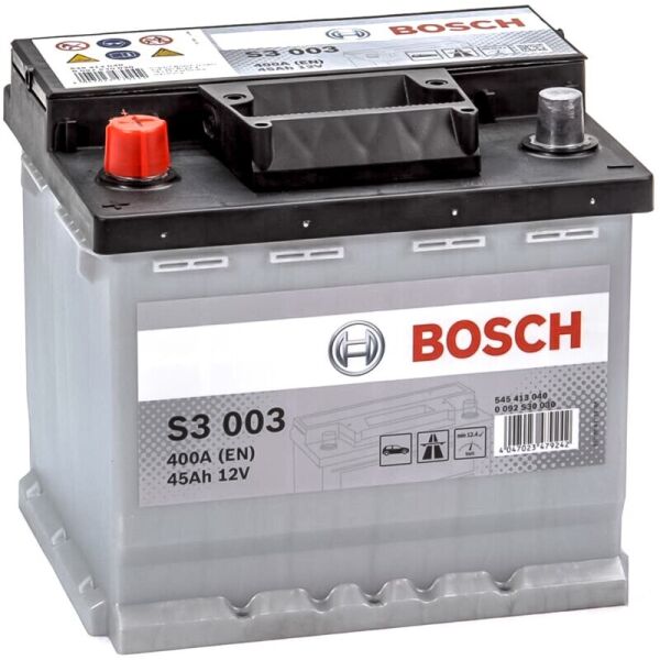 

Автомобильный аккумулятор Bosch S3 003 Black 45 Ah 400 A (0092S30030)