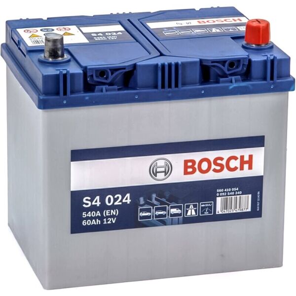 

Автомобильный аккумулятор Bosch S4 024 Silver 60 Ah 540 A (0092S40240)