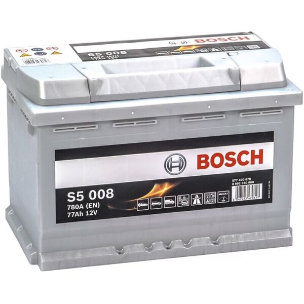 

Автомобильный аккумулятор Bosch S5 008 Silver Plus 77 Ah 780 A (0092S50080)