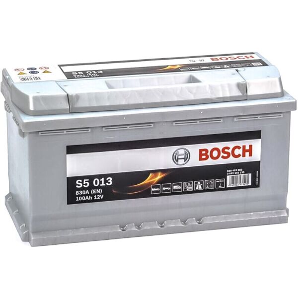 

Автомобильный аккумулятор Bosch S5 013 Silver Plus 100 Ah 830 A (0092S50130)