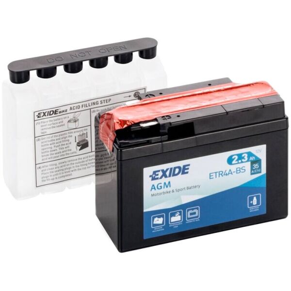 

Автомобильный аккумулятор Exide Bike AGM 2,3 Ah 12 V 35 A (ETR4A-BS)