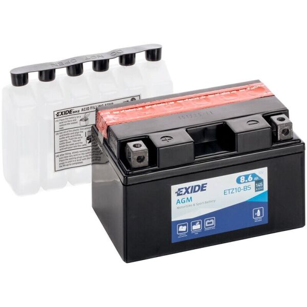 

Автомобильный аккумулятор Exide Bike AGM 8,6 Ah 12 V 145 A (ETZ10-BS)