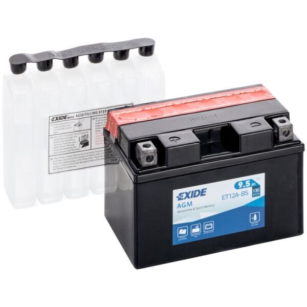 

Автомобильный аккумулятор Exide Bike AGM 9,5 Ah 12 V 130 A (ET12A-BS)