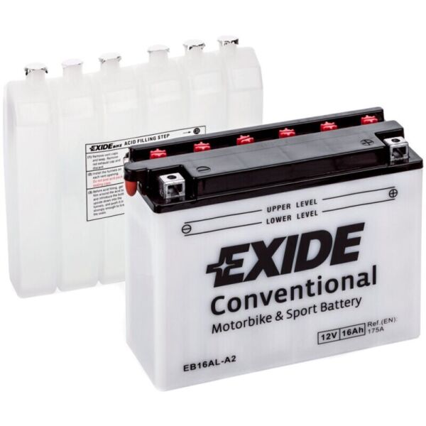 

Автомобильный аккумулятор Exide Bike 16 Ah 12 V 175 A (EB16AL-A2)