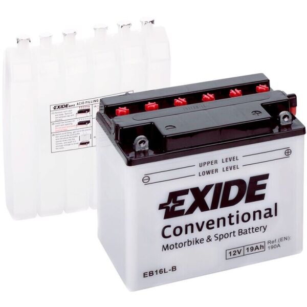 

Автомобильный аккумулятор Exide Bike 19 Ah 12 V 190 A (EB16L-B)