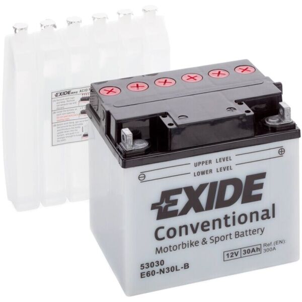 

Автомобильный аккумулятор Exide Bike 30 Ah 12 V 300 A (E60-N30L-A)
