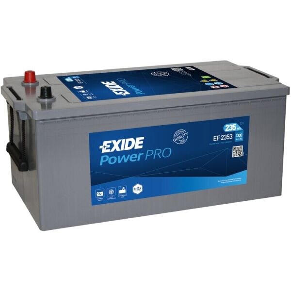 

Автомобильный аккумулятор Exide Heavy Power Pro 235 Ah 1300 A (EF2353)