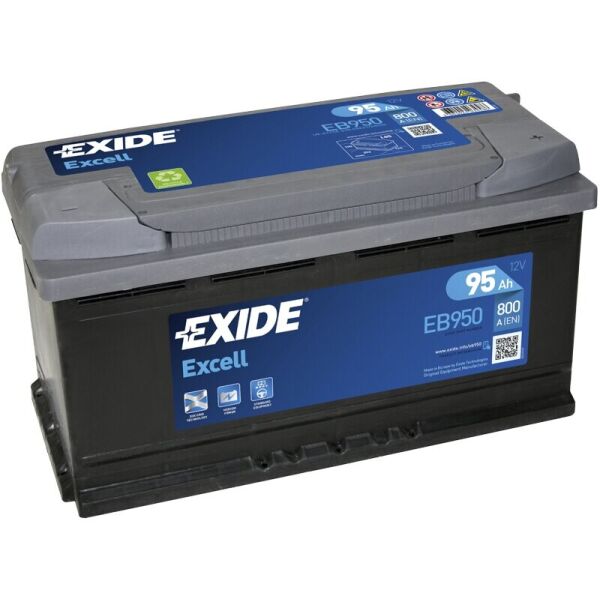

Автомобильный аккумулятор Exide Excell 95 Ah 800 A (EB950)