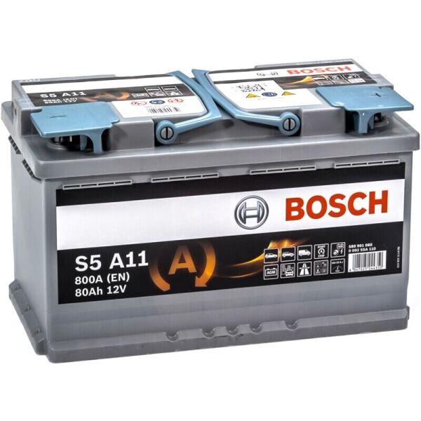 

Автомобильный аккумулятор Bosch S5 A11 AGM 80 Ah 800 A (0092S5A110)