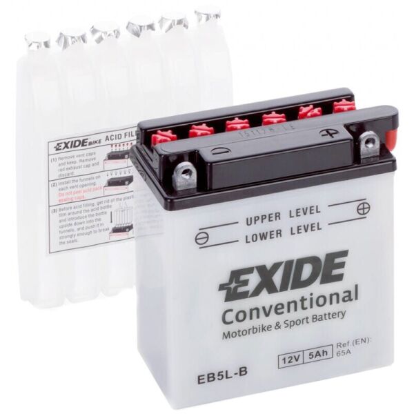 

Автомобильный аккумулятор Exide Bike 5 Ah 12 V 65 A (EB5L-B)