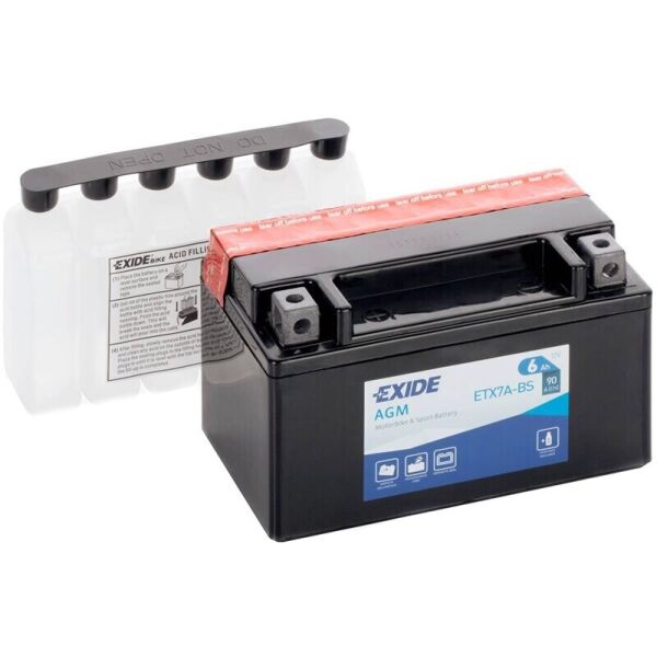 

Автомобильный аккумулятор Exide Bike AGM 6 Ah 12 V 90 A (ETX7A-BS)
