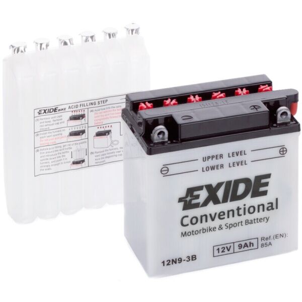 

Автомобильный аккумулятор Exide Bike 9 Ah 12 V 85 A (12N9-3B)