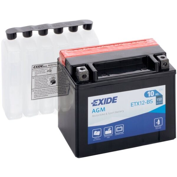 

Автомобильный аккумулятор Exide Bike AGM 10 Ah 12 V 150 A (ETX12-BS)