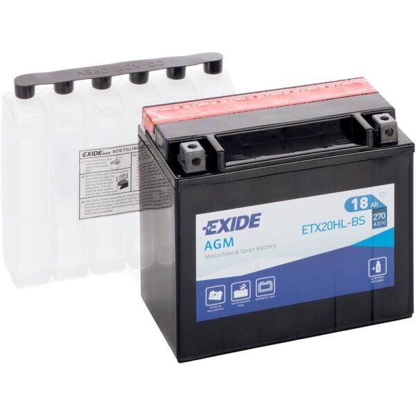 

Автомобильный аккумулятор Exide Bike AGM 18 Ah 12 V 270 A (ETX20HL-BS)