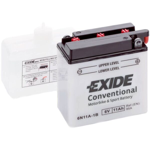 

Автомобильный аккумулятор Exide Bike 11 Ah 6 V 95 A (6N11A-1B)