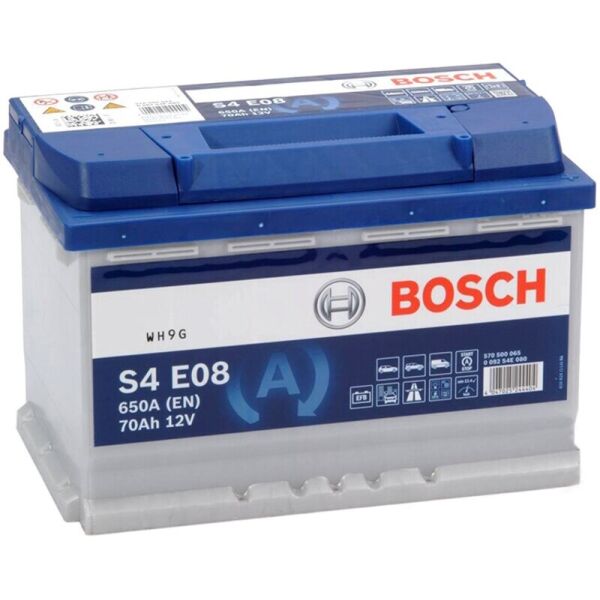 

Автомобильный аккумулятор Bosch S4 E08 EFB 70 Ah 650 A (0092S4E081)