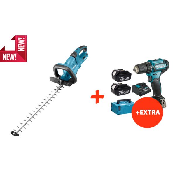 

Аккумуляторный кусторез Makita DUH651Z+Makita DF333DNX10+акк.12V 2Ah+2акк.18V 5Ah+з/у+Makpac