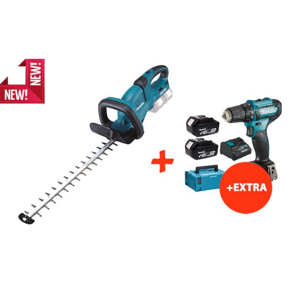

Аккумуляторный кусторез Makita DUH551Z+Makita DF333DNX10+акк.12V 2Ah+2акк.18V 5Ah+з/у+Makpac