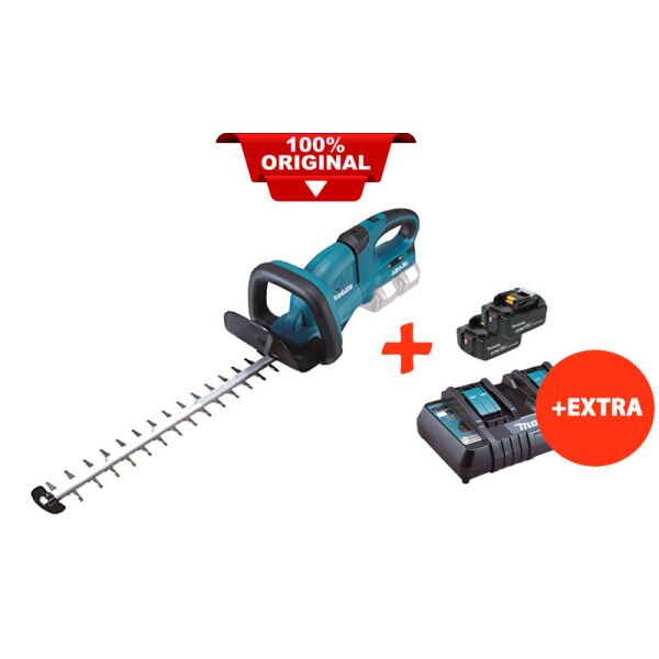 

Аккумуляторный кусторез Makita DUH551Z+2 акк.18V 5 Ah+быстрозарядное ЗУ (DUH551R2T2)