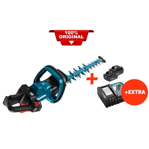 

Аккумуляторный кусторез Makita DUH502Z+2 акк.18V 5 Ah+быстрозарядное ЗУ (DUH502RT2)