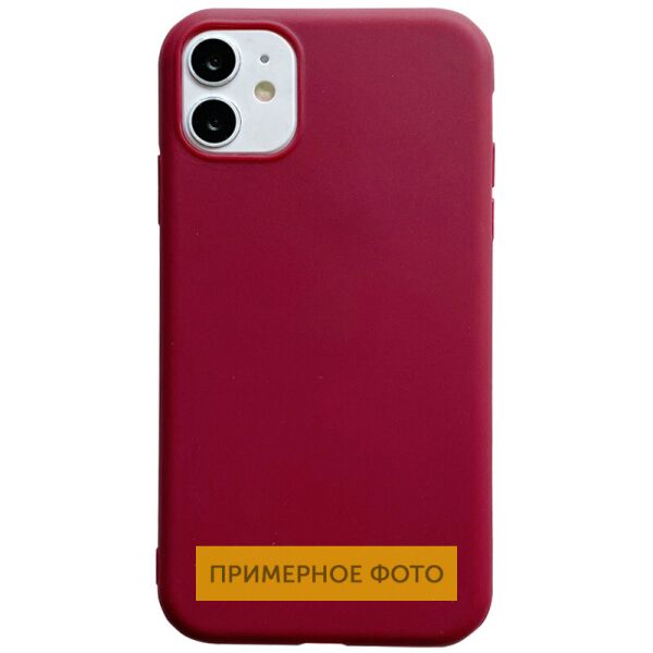 

Противоударный Защитный Силиконовый Чехол - Накладка Epik Candy для Xiaomi Redmi 9A Ультратонкий / с Высокими Бортиками / Матовый / Бордовый