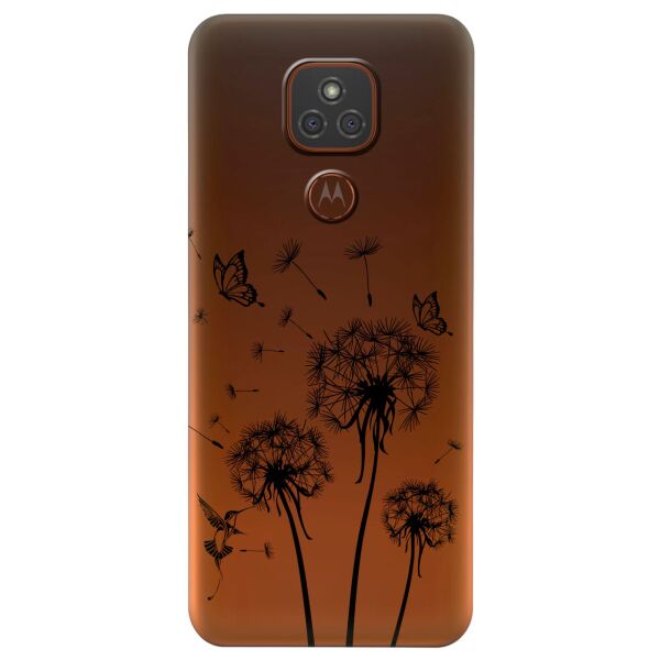 

Прозрачный силиконовый чехол iSwag для Motorola Moto E7 Plus с рисунком - Одуванчики (KS6496)