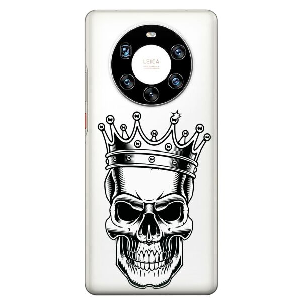 

Прозрачный силиконовый чехол iSwag для Huawei Mate 40 Pro Plus с рисунком - Царский череп (KS9265)