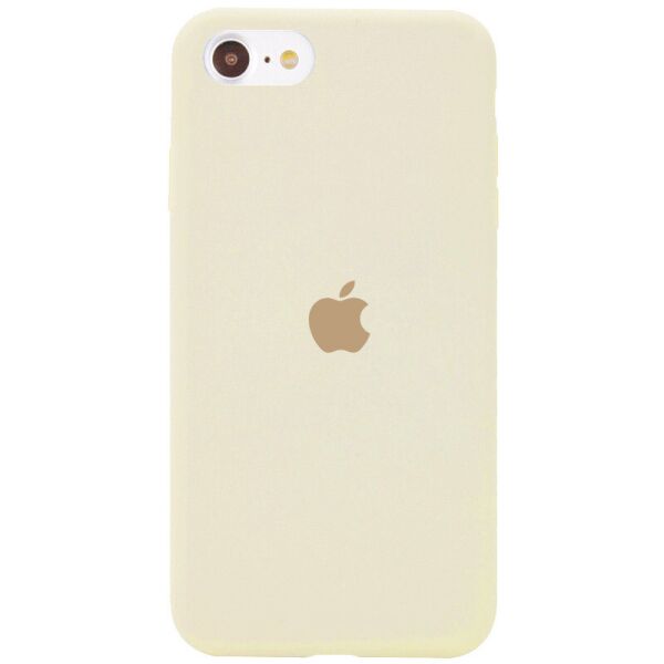 

Противоударный Защитный Силиконовый Чехол - Накладка Epik Silicone Case Full Protective (AA) для Apple iPhone SE (2020) Термополиуретановый / с Микрофиброй / Матовый / Бежевый / Creamy
