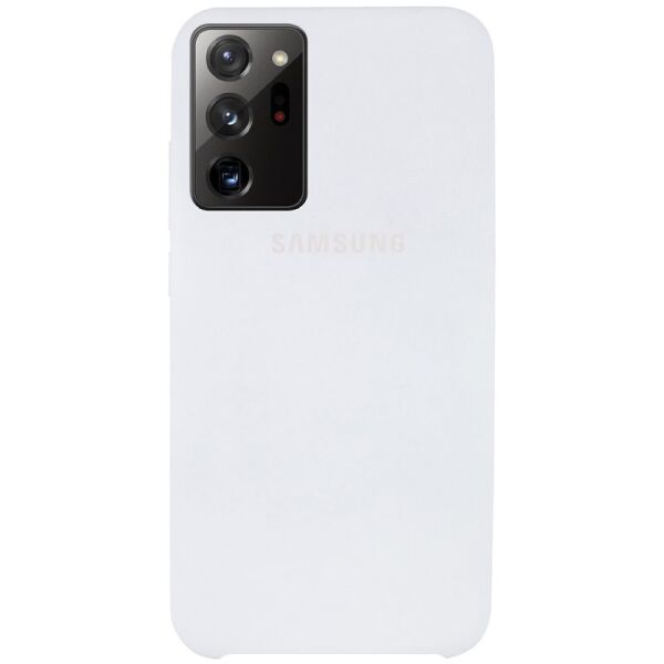 

Противоударный Защитный Силиконовый Чехол - Накладка Epik Silicone Cover (AAA) для Samsung Galaxy Note 20 Ultra Термополиуретановый / с Микрофиброй / Белый / White