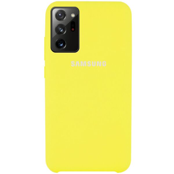 

Противоударный Защитный Силиконовый Чехол - Накладка Epik Silicone Cover (AAA) для Samsung Galaxy Note 20 Ultra Термополиуретановый / с Микрофиброй / Желтый / Bright Yellow