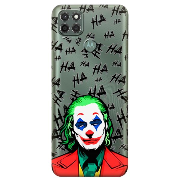

Прозрачный силиконовый чехол iSwag для Motorola Moto G9 Power с рисунком - Джокер (KS8968)