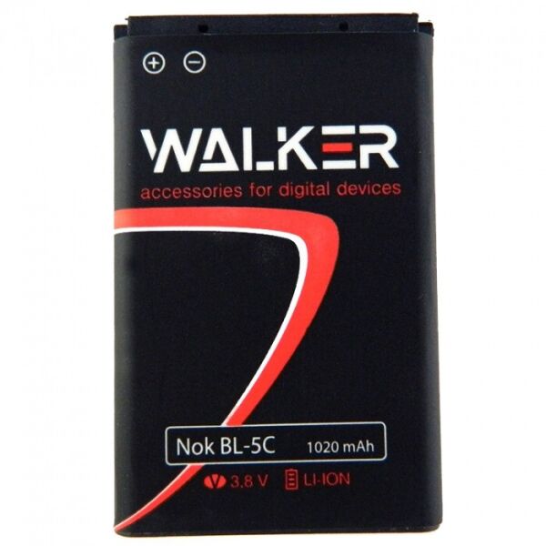 

Аккумулятор батарея Walker Nokia BL-5C (1020 mAh)