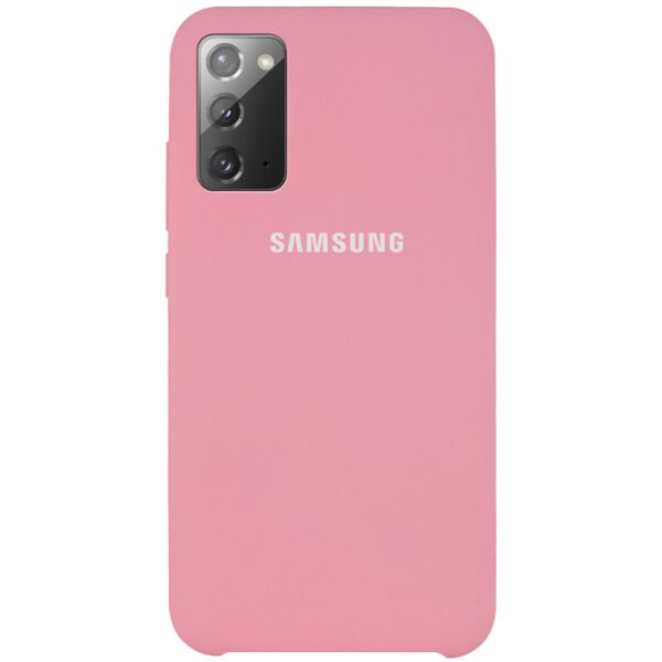 

Противоударный Защитный Силиконовый Чехол - Накладка Epik Silicone Cover (AAA) для Samsung Galaxy Note 20 Термополиуретановый / с Микрофиброй / Розовый / Pink