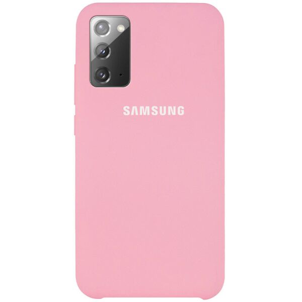 

Противоударный Защитный Силиконовый Чехол - Накладка Epik Silicone Cover (AAA) для Samsung Galaxy Note 20 Термополиуретановый / с Микрофиброй / Розовый / Light pink