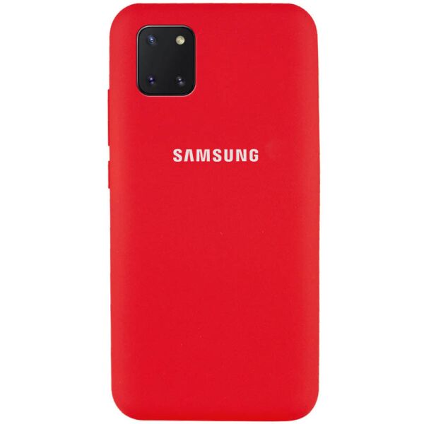 

Противоударный Чехол накладка Epik Silicone Cover Full Protective NEW AA Series для Samsung Galaxy Note 10 Lite / A81 Красный / Red