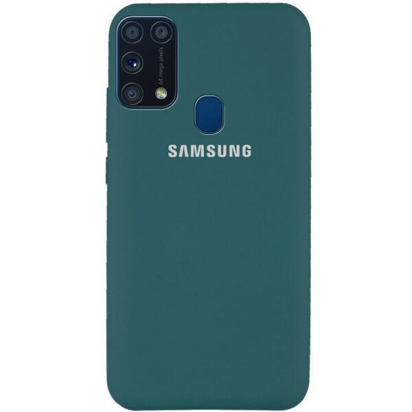 

Противоударный Чехол накладка Epik Silicone Cover Full Protective NEW AA Series для Samsung Galaxy M31 Зеленый / Pine Green