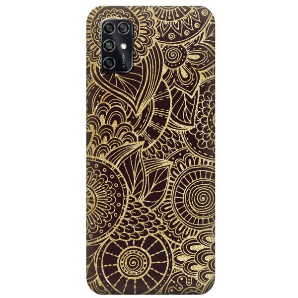 

Силиконовый чехол iSwag для ZTE Blade V2020 Smart с рисунком - Золотая мандала (KS7857)