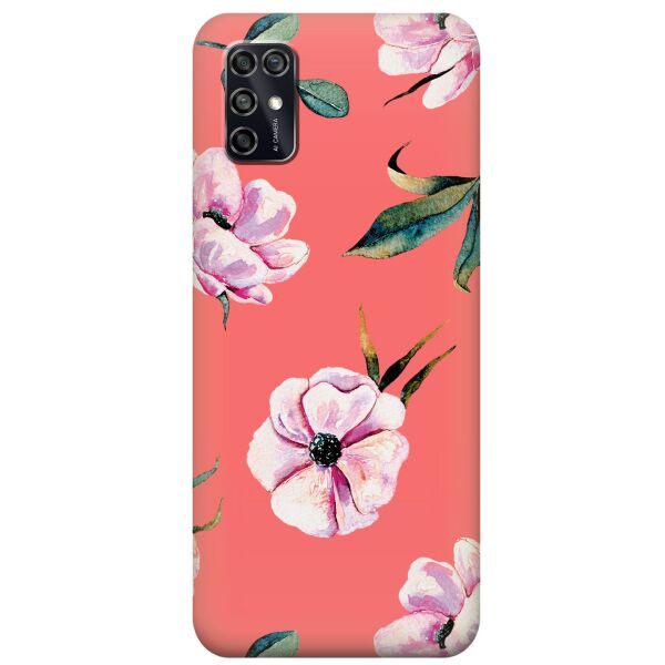 

Силиконовый чехол iSwag для ZTE Blade V2020 Smart с рисунком - Пионы (KS7858)